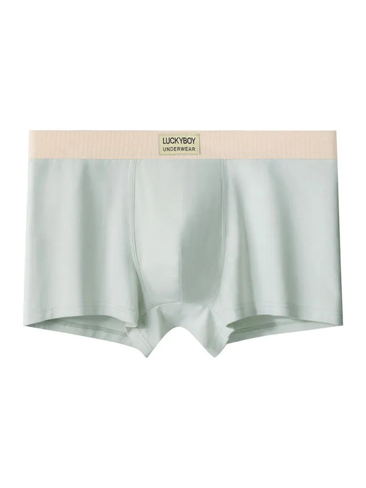 3 Pack Men's Cotton Mid-Rise Breathable Sports Tights Men's Boxer Briefs