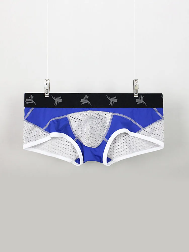 3 Pack Men's Nylon Mesh Breathable U-Pouch Trunks