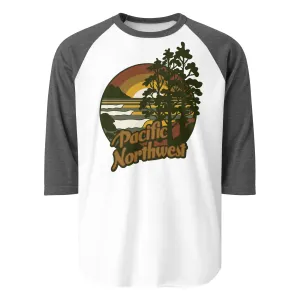 Adventure Pacific Northwest 3/4 sleeve raglan shirt