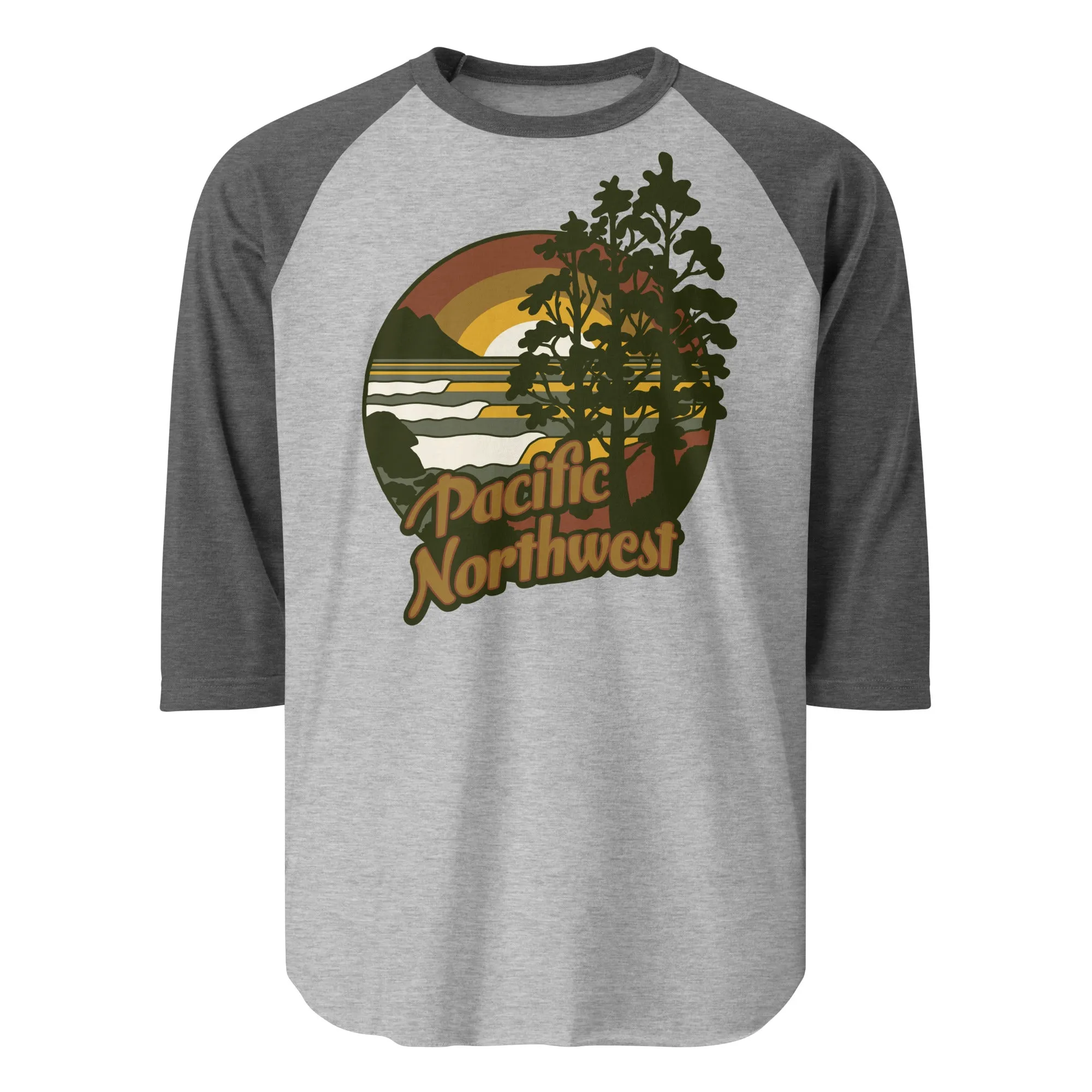Adventure Pacific Northwest 3/4 sleeve raglan shirt