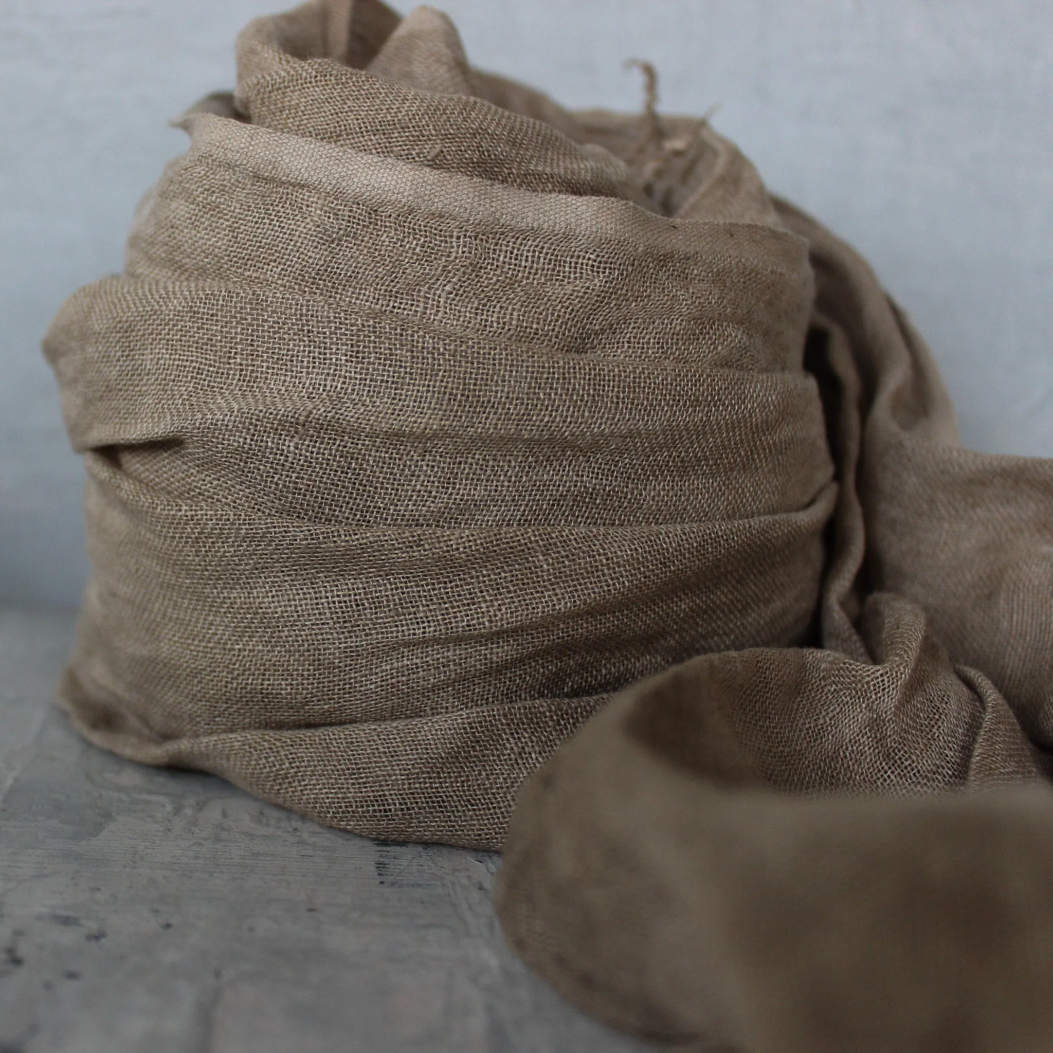 Botanical Dye Pure Linen Scarves : Autumn Collection