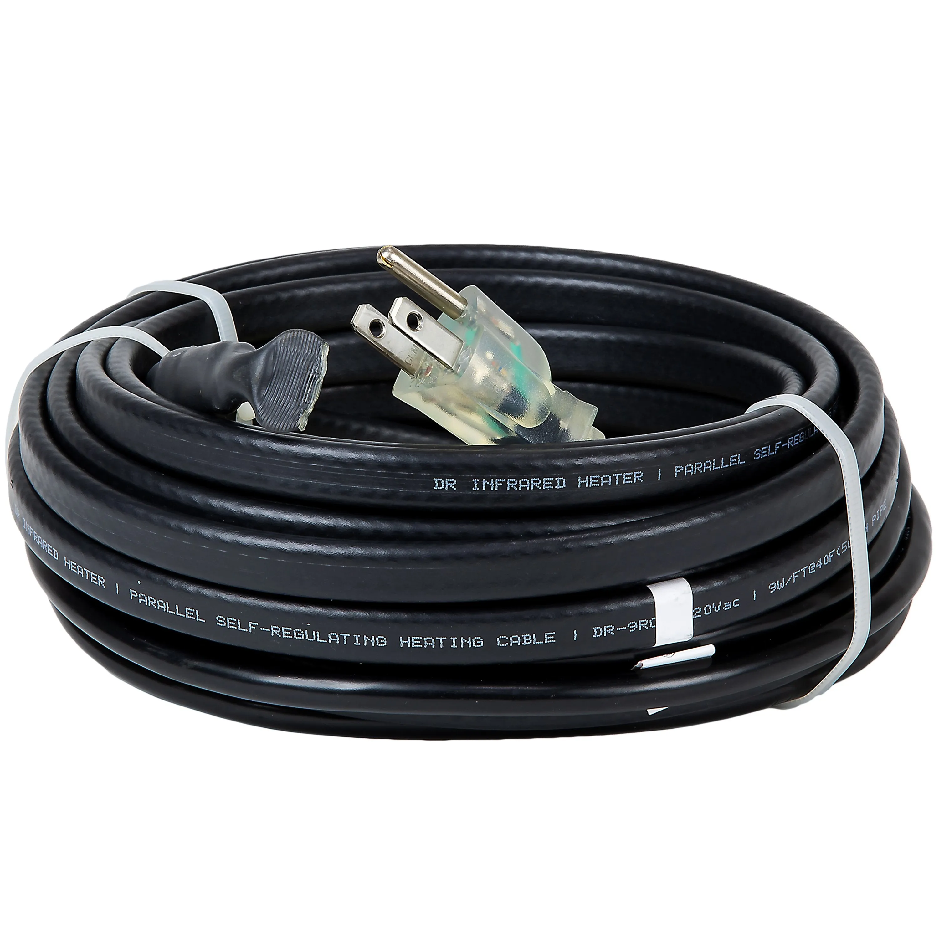 Dr. Heater Heating Cables, For Pipes and Roof De-Icing, Self-Regulating with Built-in Thermostat