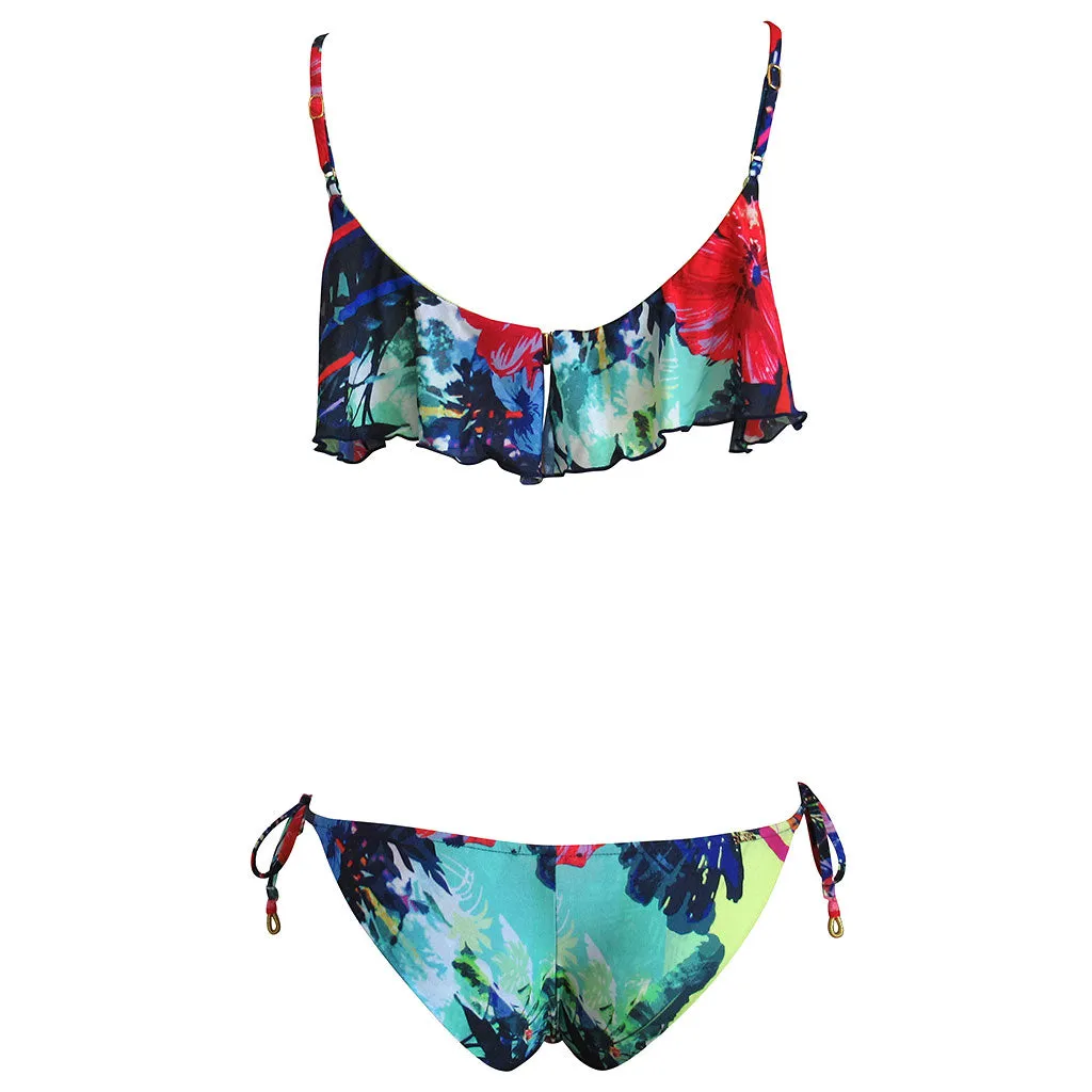 Salinas Lygia Floral Ruffle Top