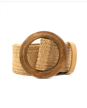 Summer Belt- Khaki Wooden
