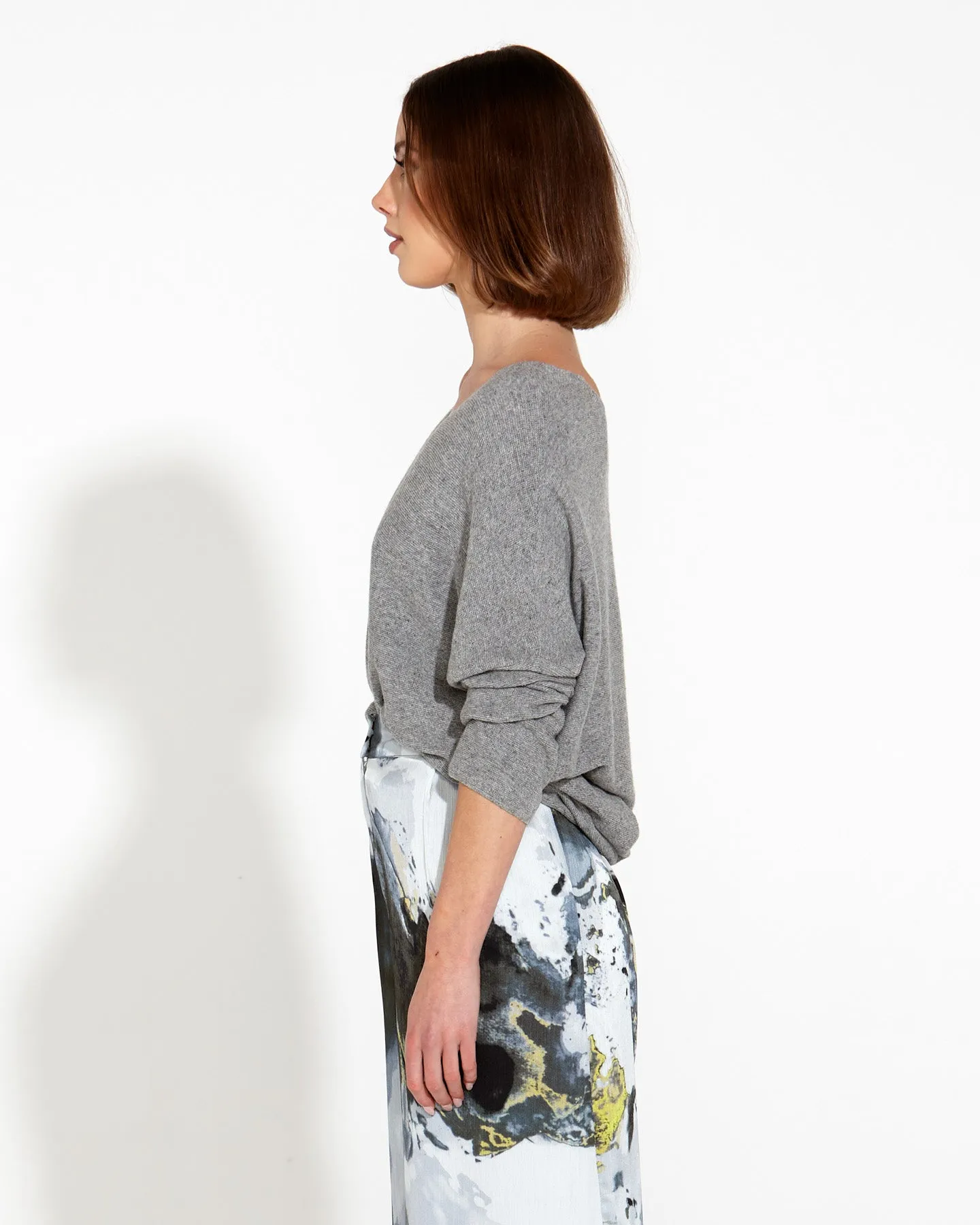 Sun Dance Cashmere Knit - Grey Marle