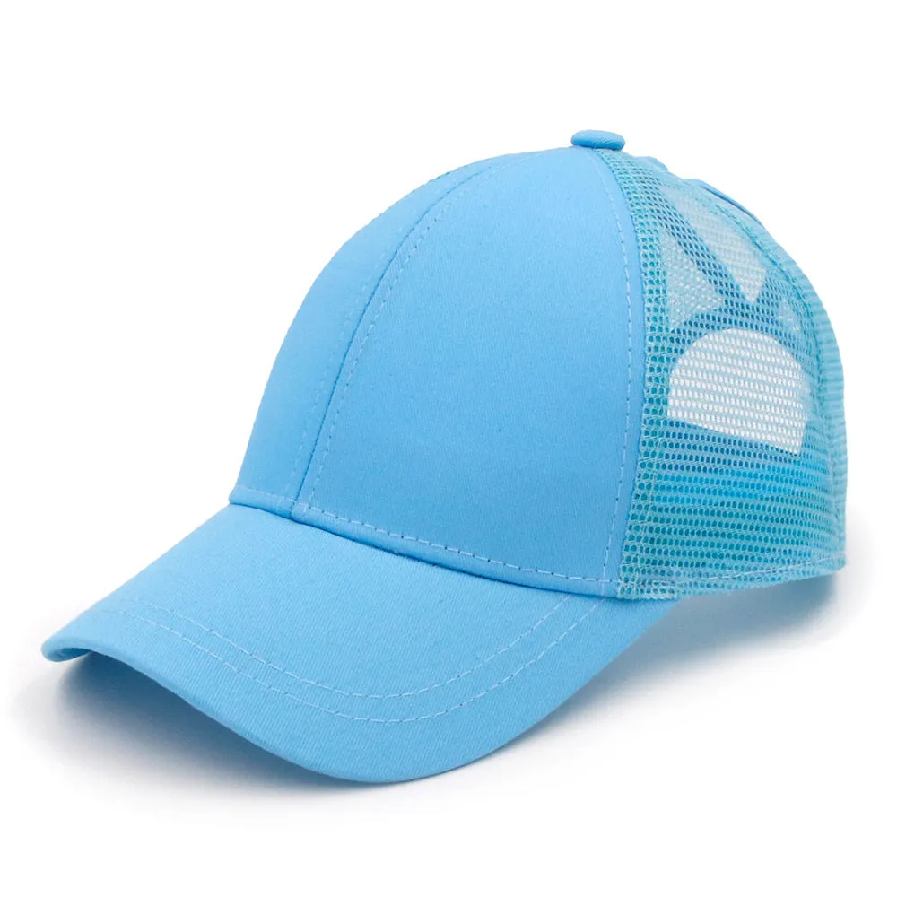 Wish Amazon&#039;s New European And American Women&#039;s Ponytail Cap Spot Summer Breathable Mesh Cap Back Opening Baseball Cap Can Be Customized