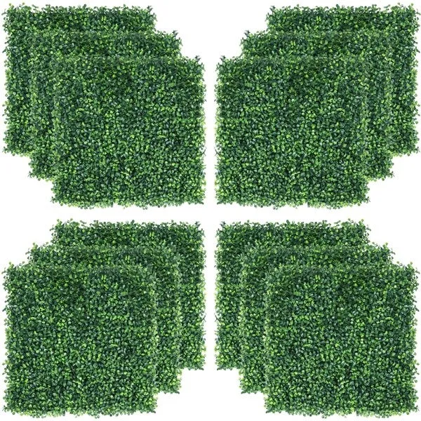 Yaheetech 12 PCS 20"x 20" Artificial Boxwood Panels