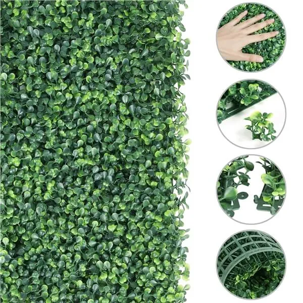 Yaheetech 12 PCS 20"x 20" Artificial Boxwood Panels